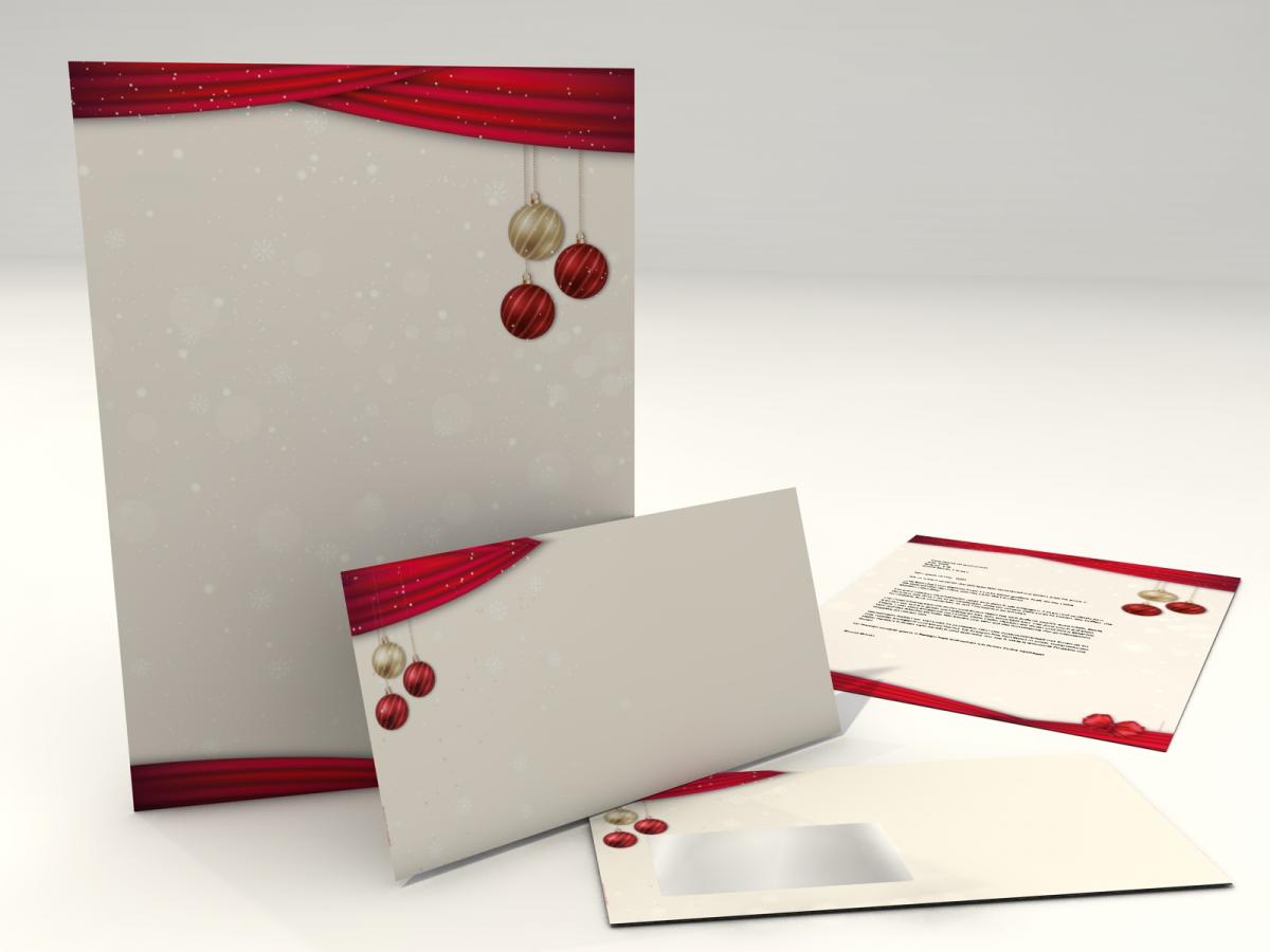 Weihnachtsbriefpapier mit Motiv Briefpapier mit Motiv